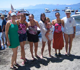 Trans-Tahoe Relay Swim Team